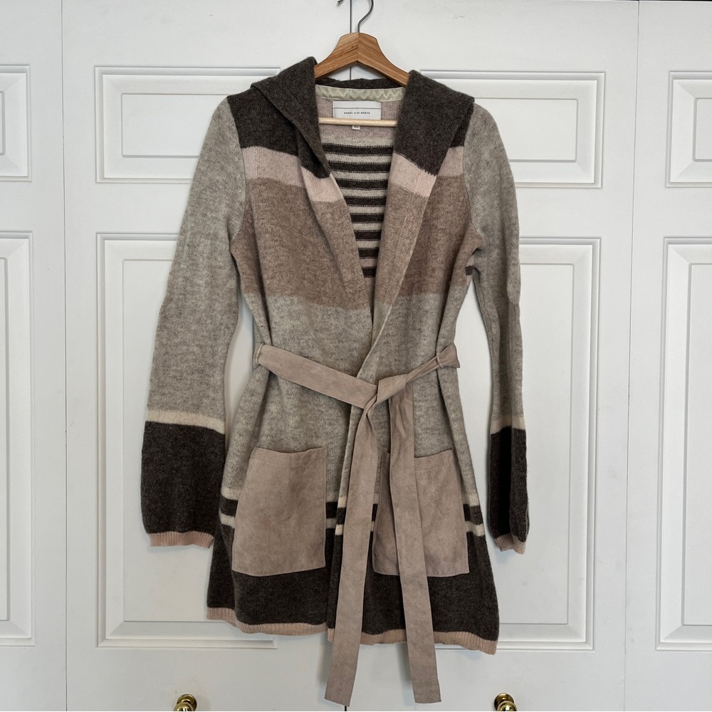 Women's Multi-Color Lambswool Sweater Cardigan